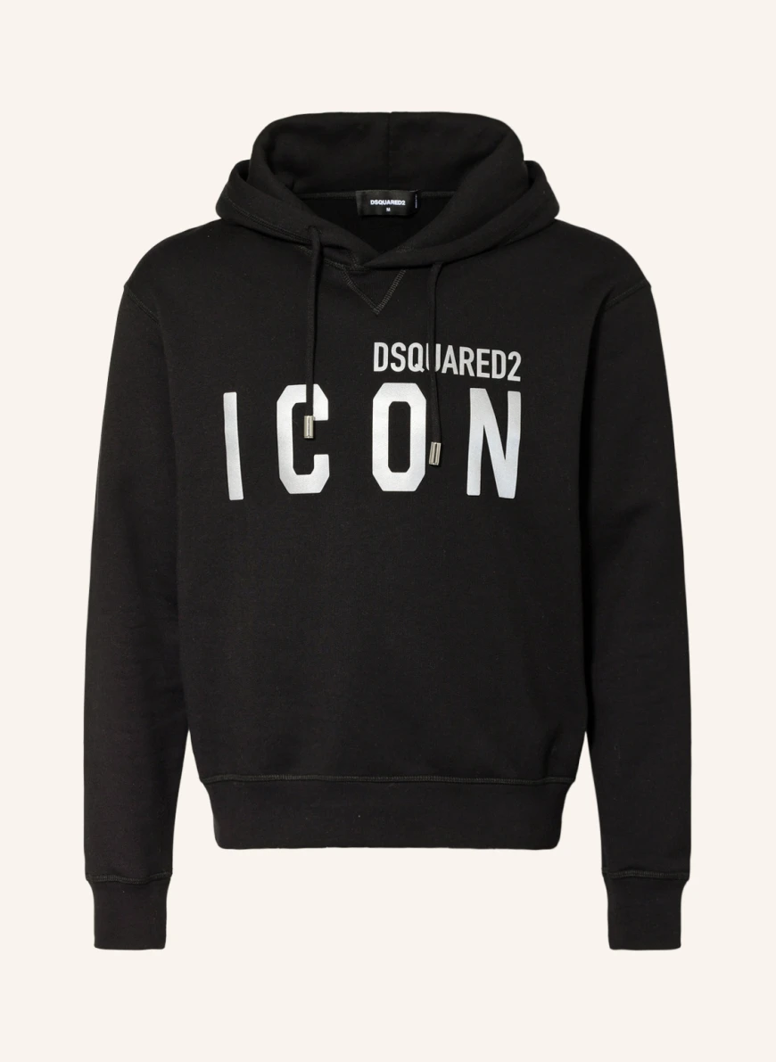 DSQUARED2 Hoodie ICON in schwarz