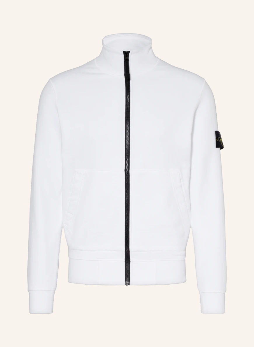 STONE ISLAND Sweatjacke in weiss