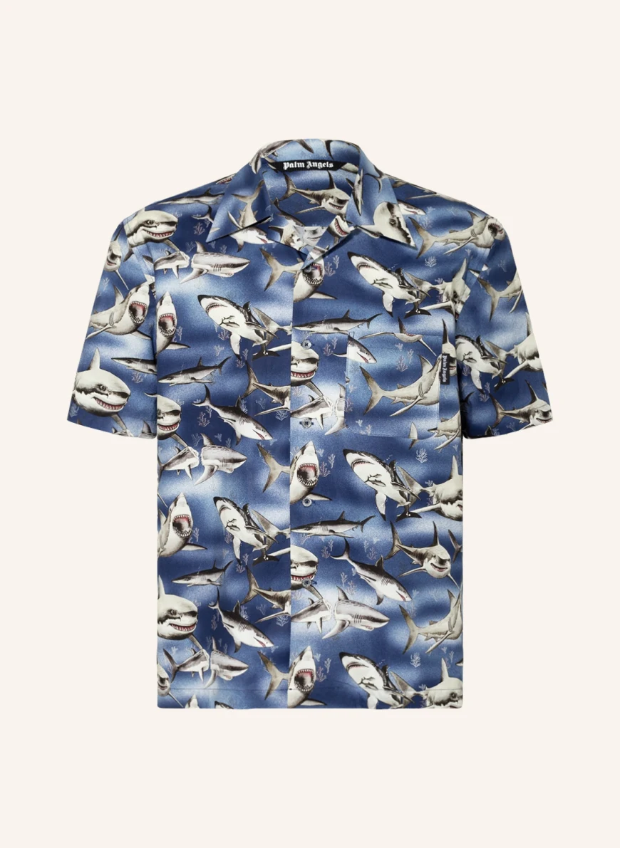 Palm Angels Resorthemd Extra Slim Fit in dunkelblau/ dunkelgrau/ schwarz