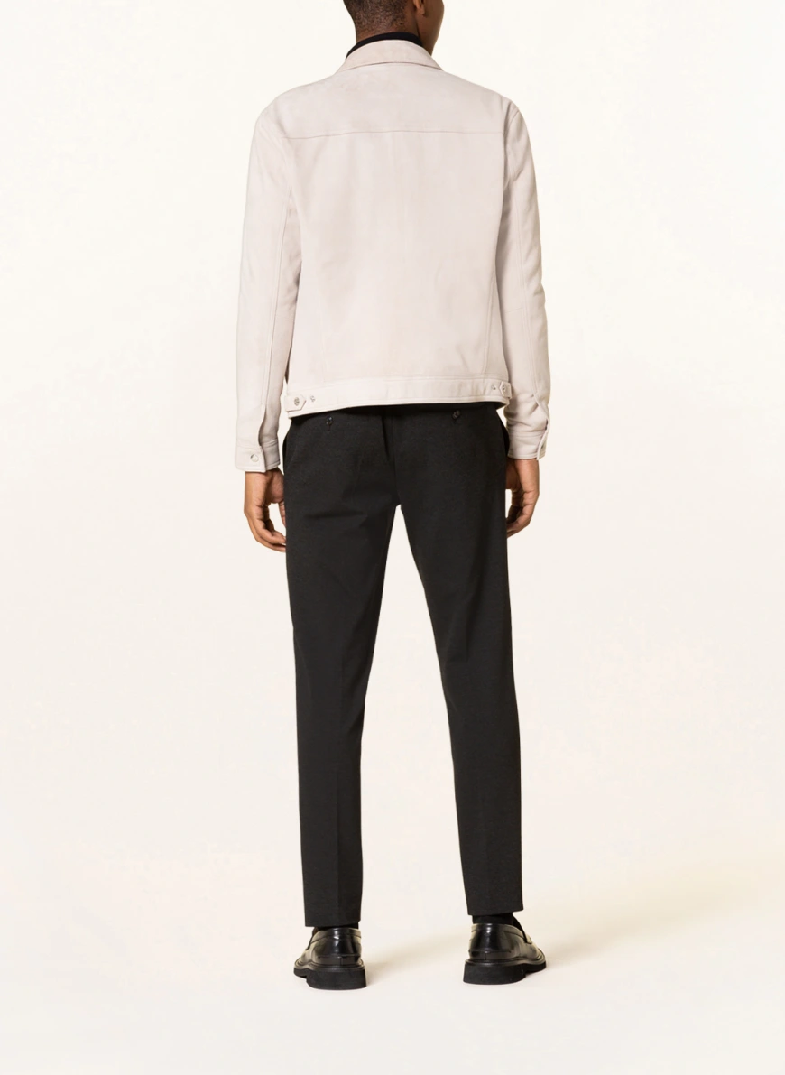 REISS Lederjacke JAGGER in creme SV6894