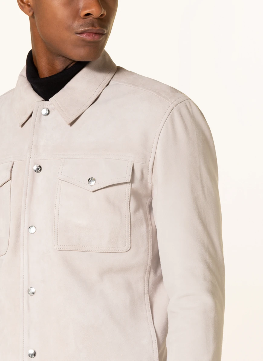 REISS Lederjacke JAGGER in creme SV6894