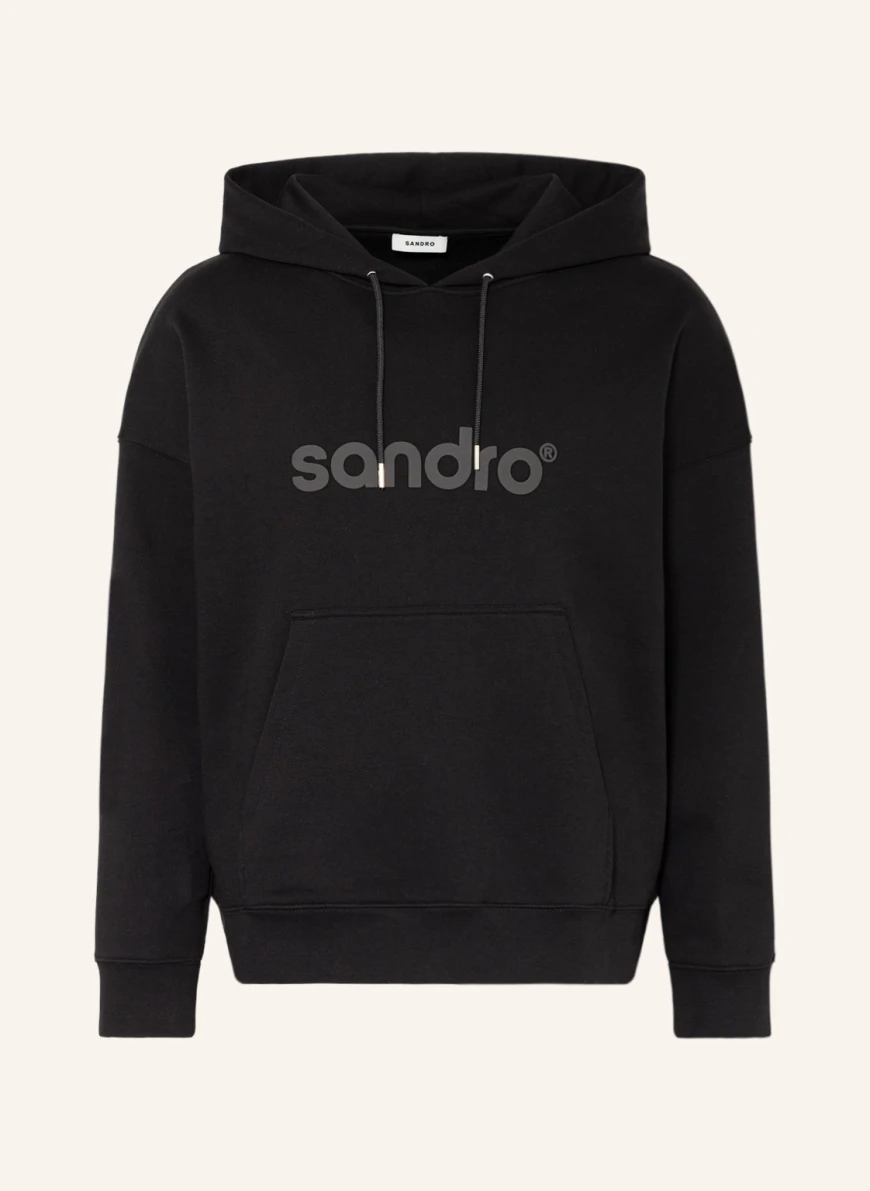 SANDRO Oversized-Hoodie in schwarz