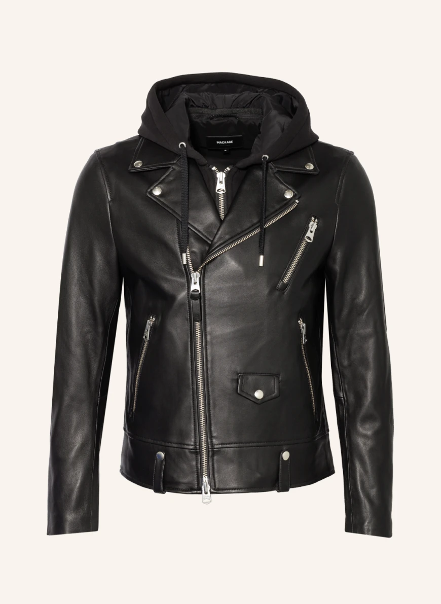 Mackage Lederjacke MAGNUS in schwarz