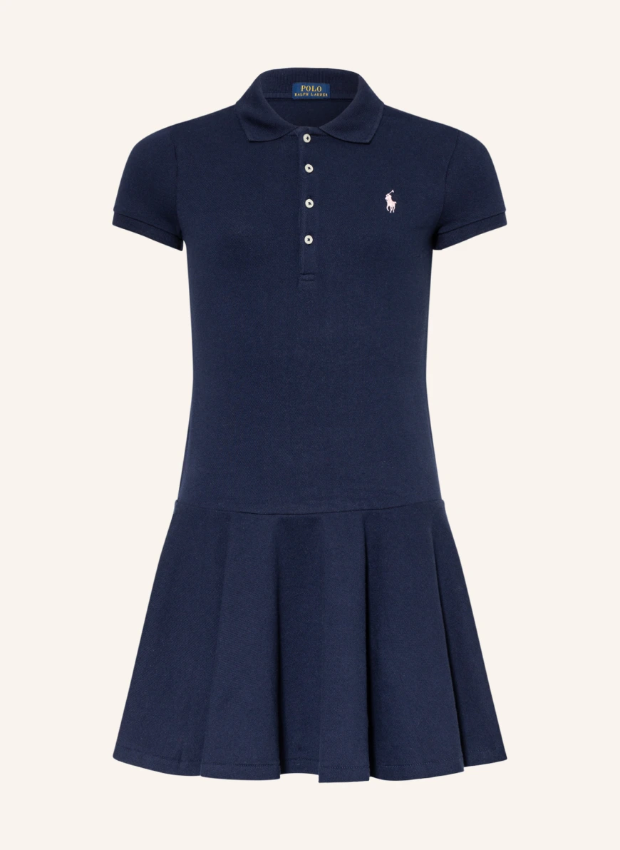 POLO RALPH LAUREN Piqué polo dress DARK BLUE
