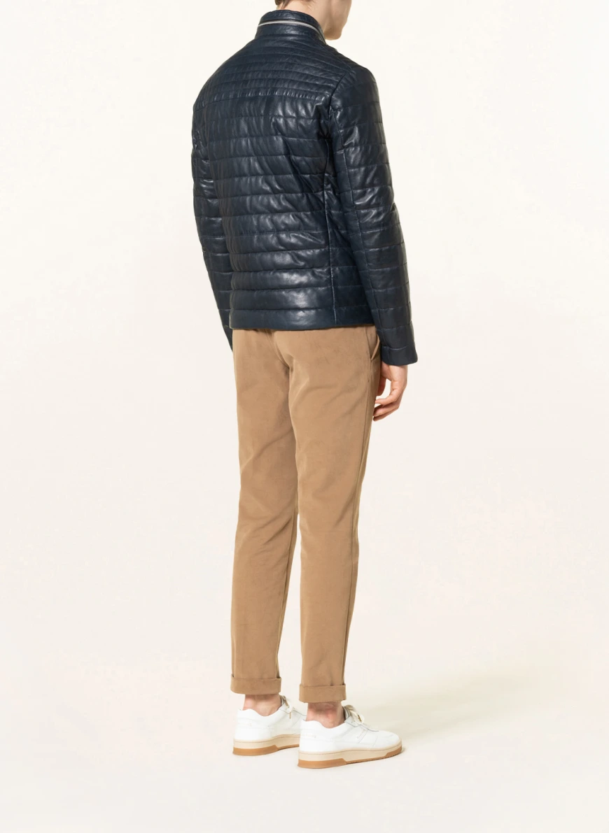 MILESTONE Lederjacke MS-TERENZ in blau SV7524