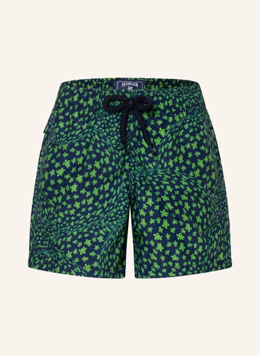VILEBREQUIN Badeshorts JIM in dunkelblau/ hellgrün