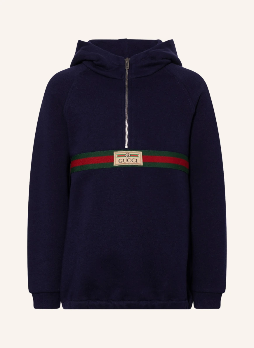 GUCCI Sweatjacke in dunkelblau