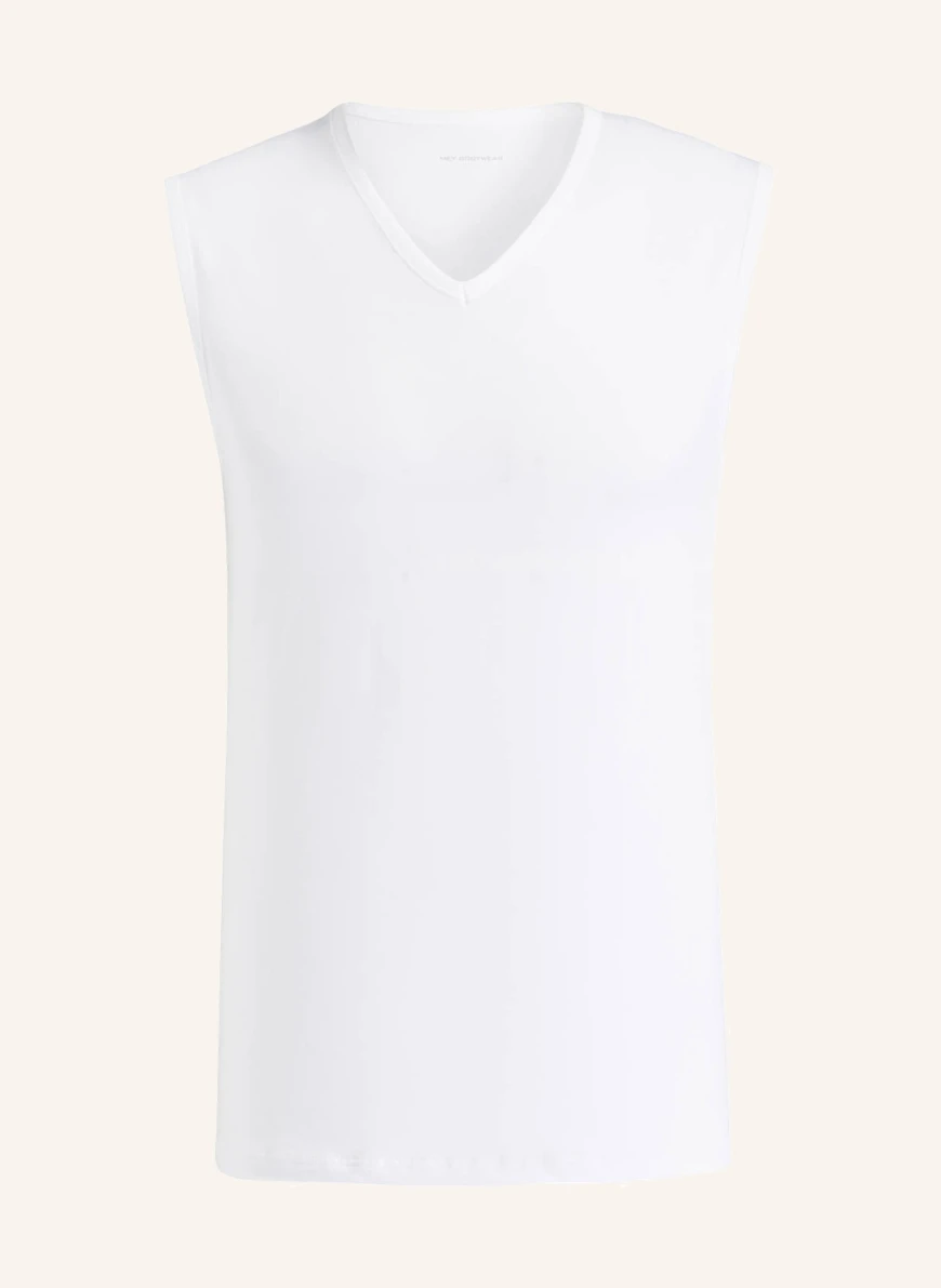 mey V-Shirt Serie DRY COTTON in weiss