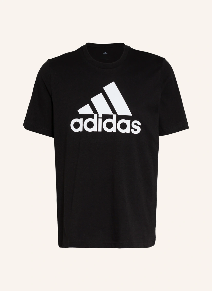adidas T-Shirt ESSENTIALS in schwarz/ weiss