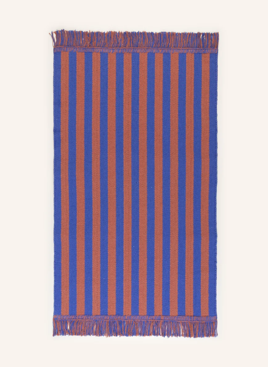 HAY Teppich STRIPES AND STRIPES in blau/ braun
