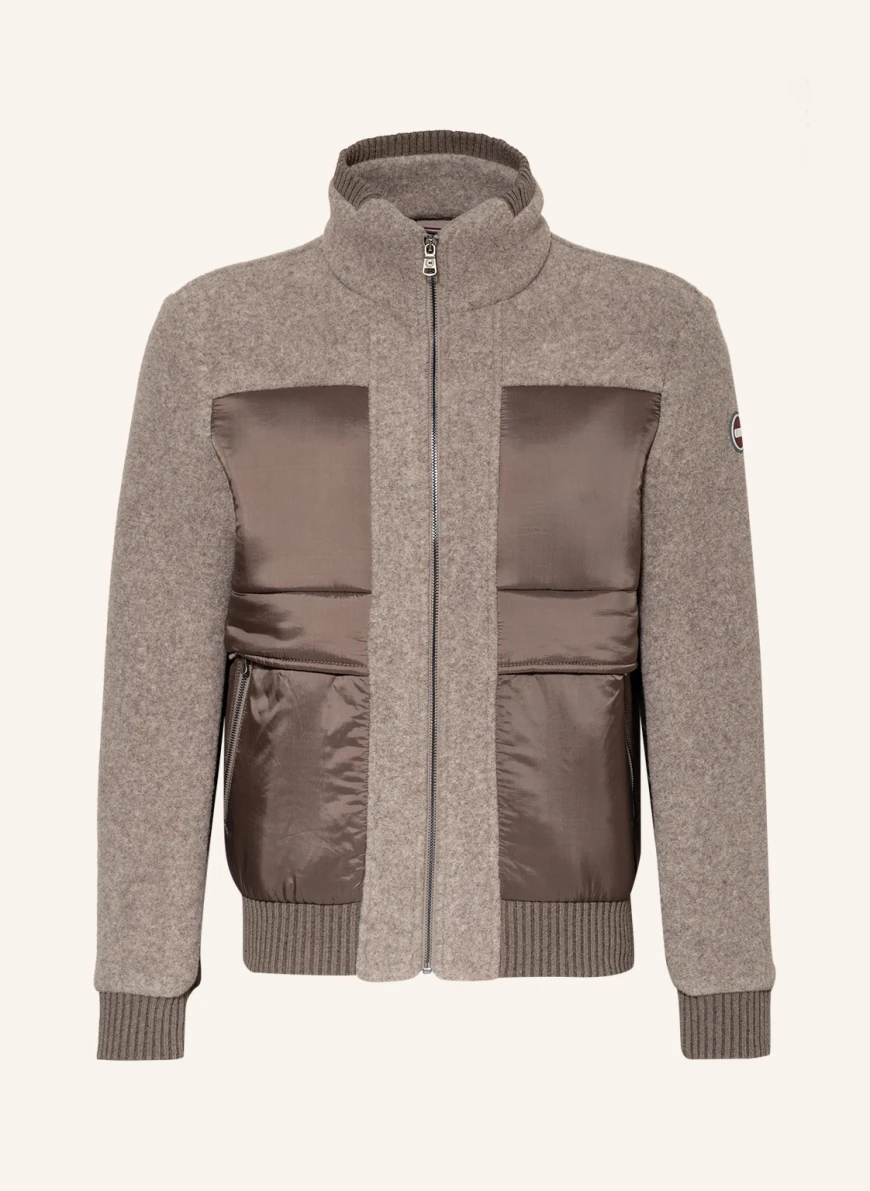 COLMAR Blouson COHESION im Materialmix in taupe