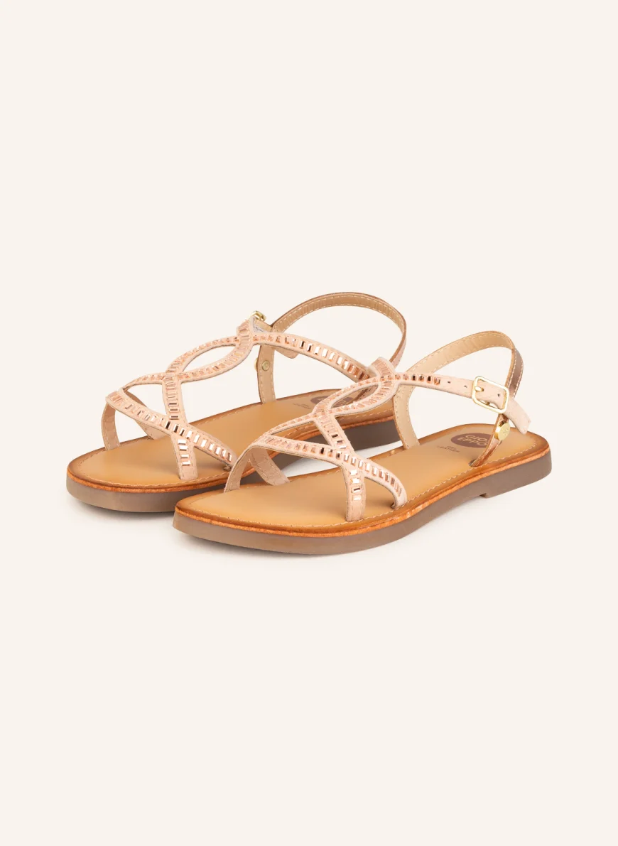 GIOSEPPO Sandalen SEZANA mit Schmucksteinen in rosé