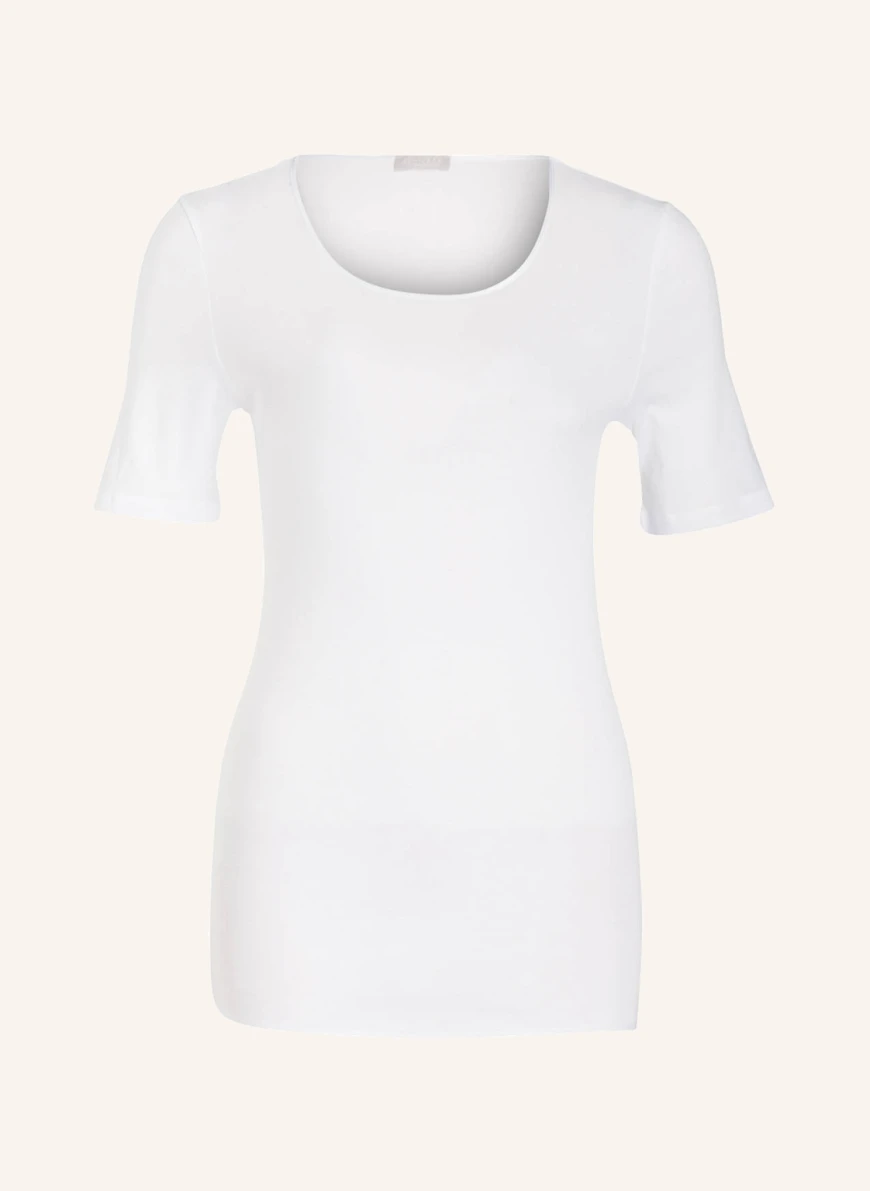 HANRO T-shirt COTTON SEAMLESS WHITE