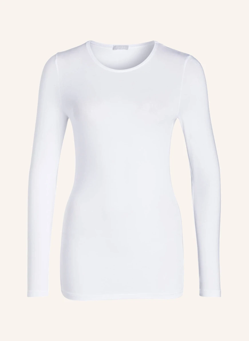HANRO Long sleeve shirt SOFT TOUCH WHITE