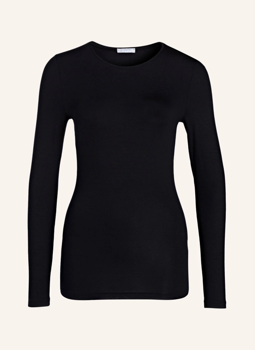 HANRO Long sleeve shirt SOFT TOUCH BLACK