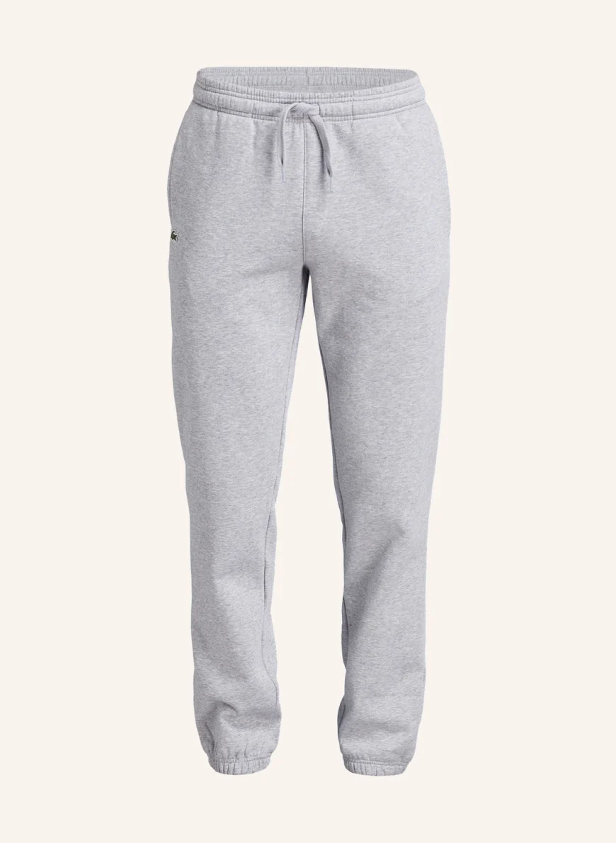 LACOSTE Sweatpants in grau meliert