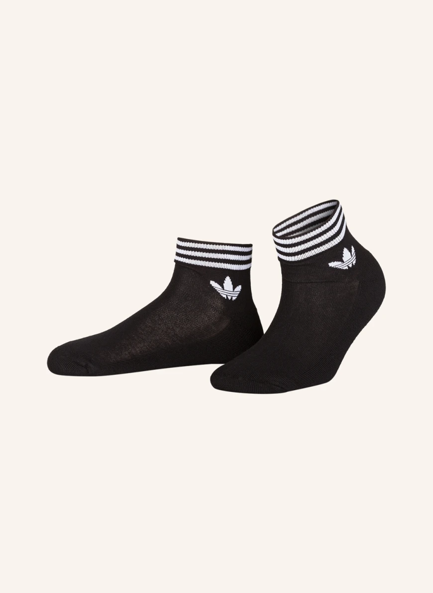 adidas Originals 3er-Pack Socken in schwarz