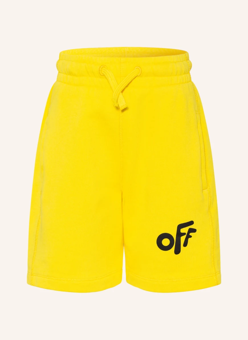 Off-White Sweatshorts in gelb