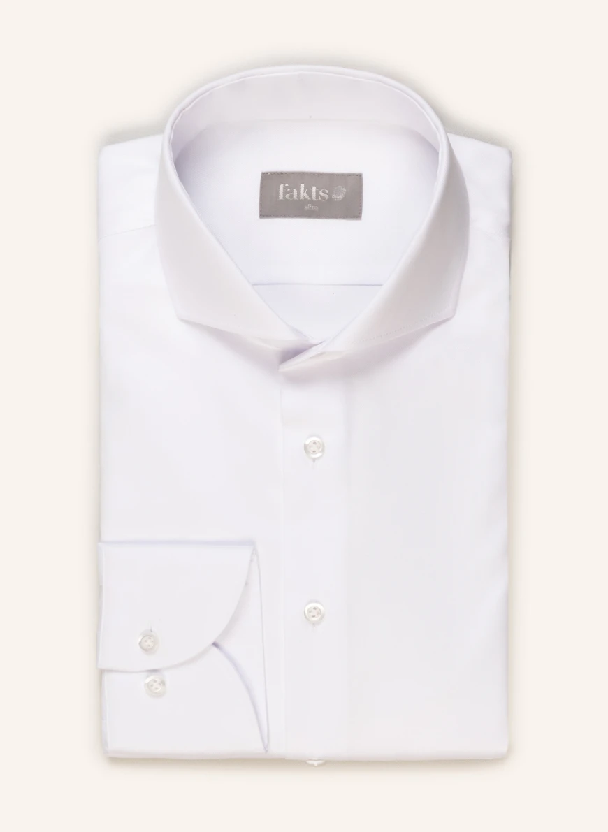fakts Hemd Slim Fit in weiss