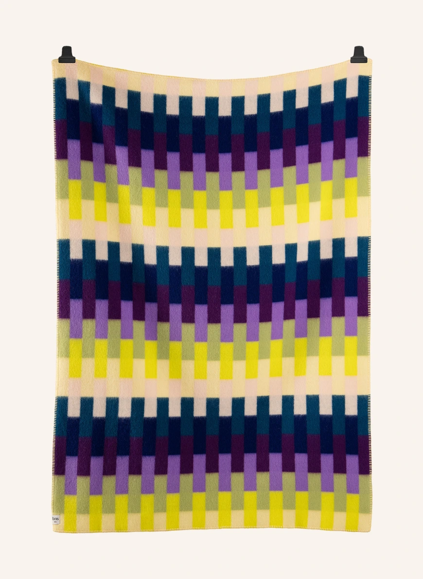 Røros Tweed Tweed-Plaid ÅSMUND in dunkelblau/ gelb/ grün GE8326