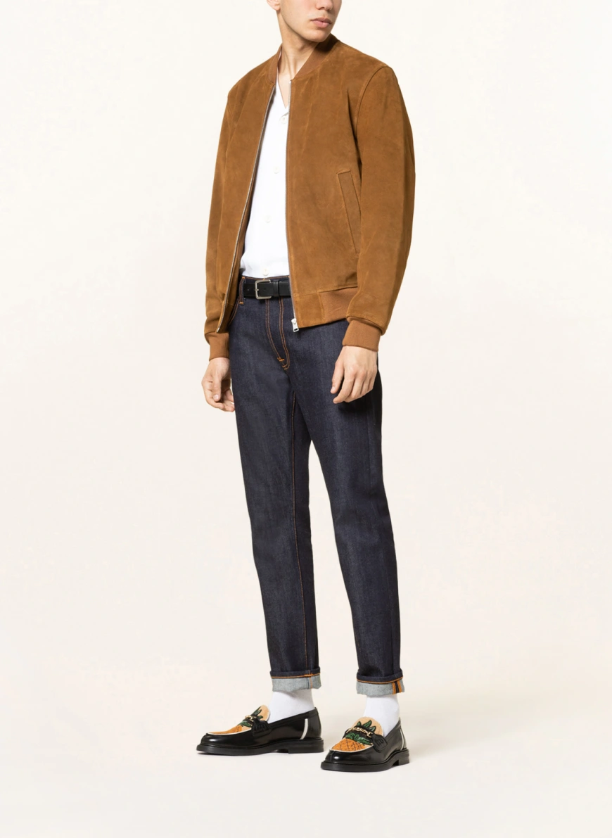 SANDRO Lederjacke in camel NF5519