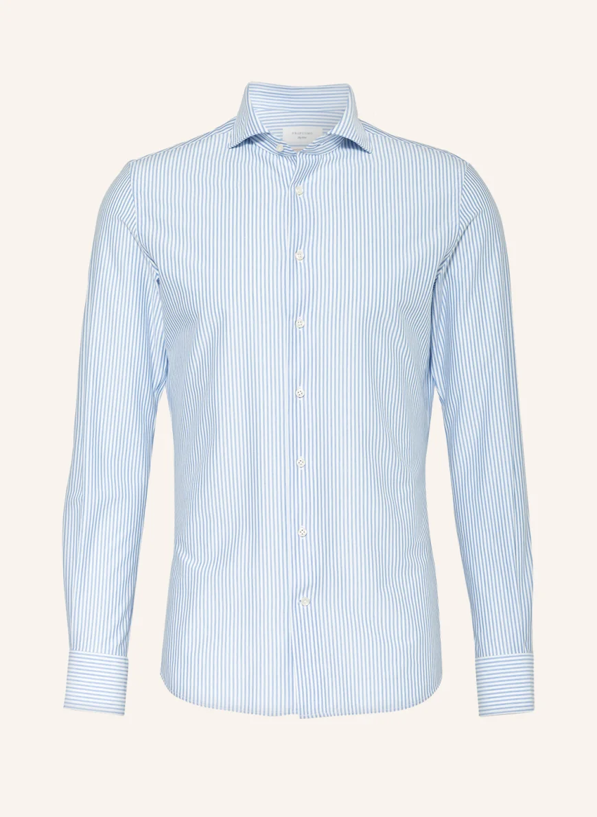 PROFUOMO Hemd Slim Fit in weiss/ hellblau