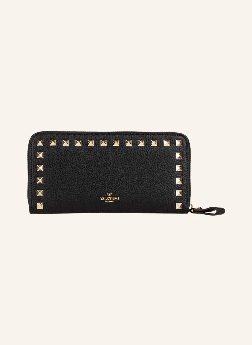 VALENTINO GARAVANI Geldbörse ROCKSTUD in 0no nero