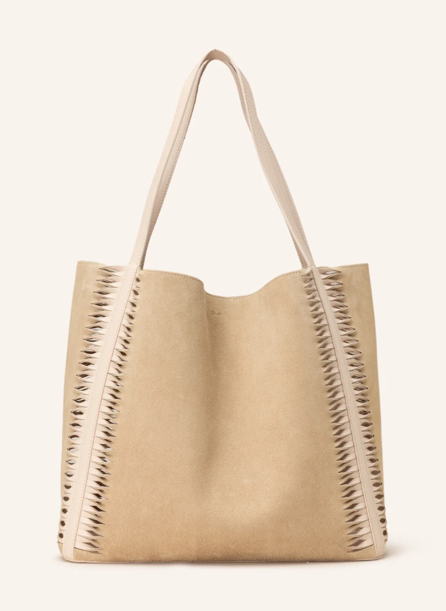 Chloé Shopper LOUELA in pearl beige