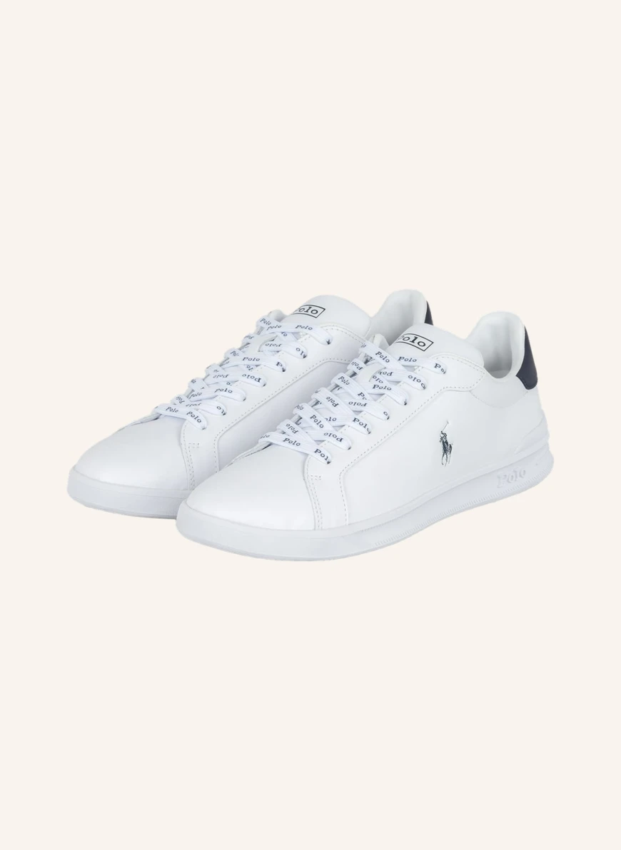 POLO RALPH LAUREN Sneakers WHITE / DARK BLUE