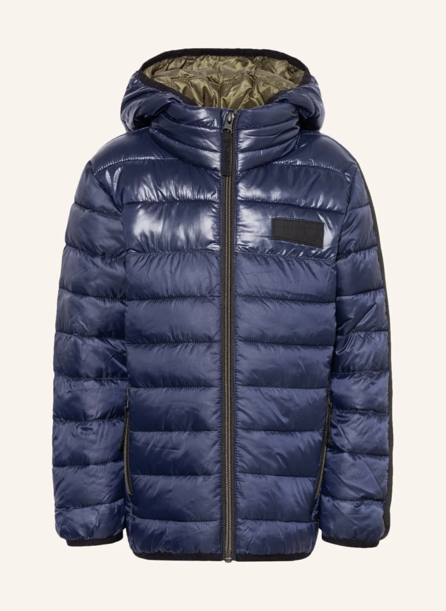 molo Steppjacke mit Galonstreifen in dunkelblau