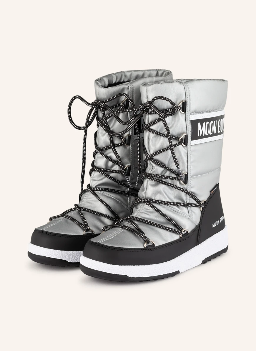 MOON BOOT Moon Boots in schwarz/ silber