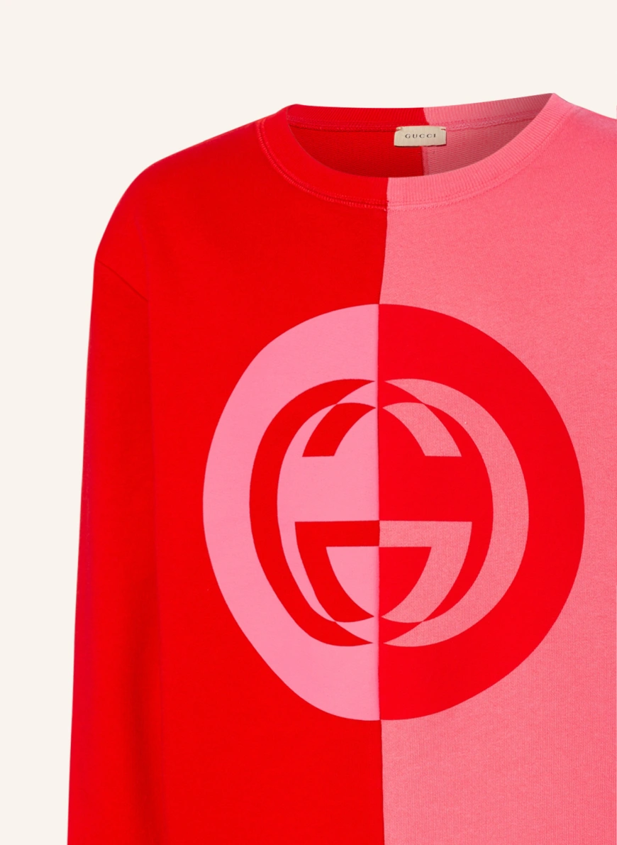 GUCCI Sweatshirt in rot/ hellrot GE6147