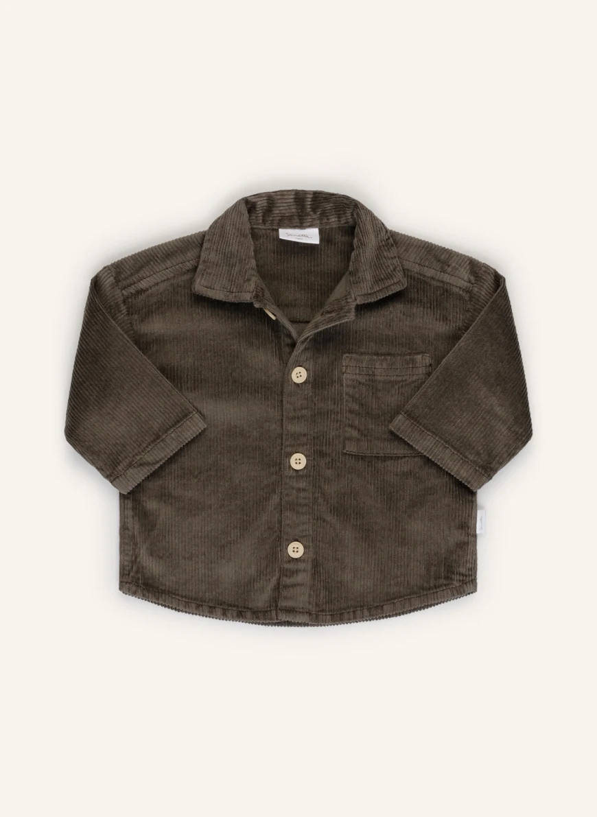 Sanetta PURE Cord-Overshirt in khaki