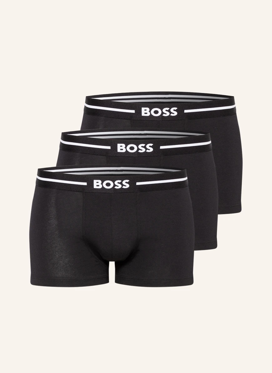 BOSS 3er-Pack Boxershorts in schwarz