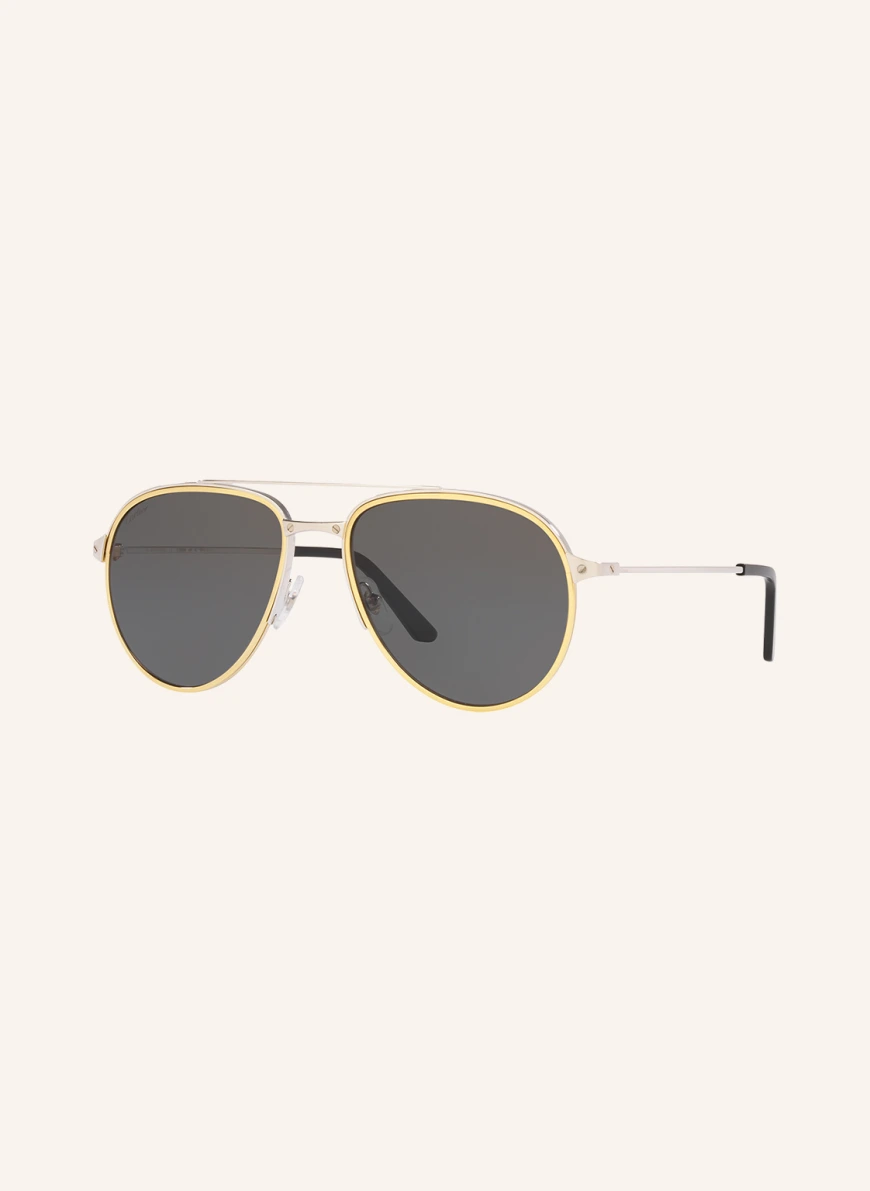 Cartier Sonnenbrille CT0325S in 4100v1 silber/ dunkelgrau