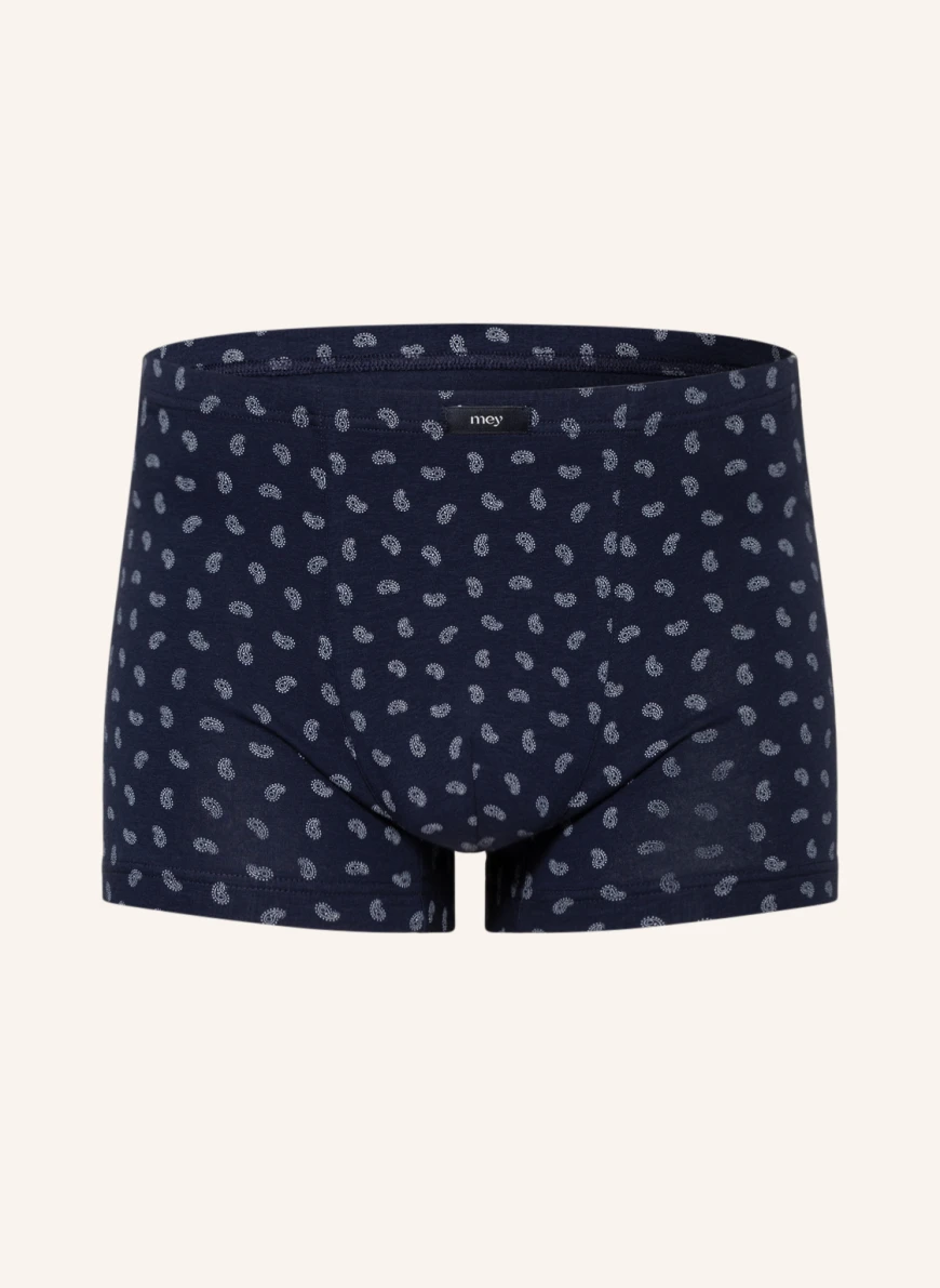 mey Boxershorts Serie SMALL PAISLEY in dunkelblau/ weiss
