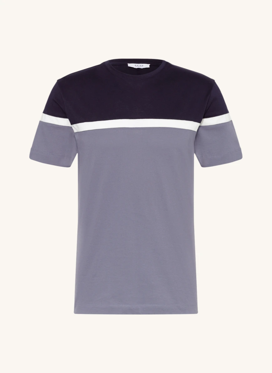 REISS T-Shirt MAX in weiss/ schwarz/ dunkelgrau