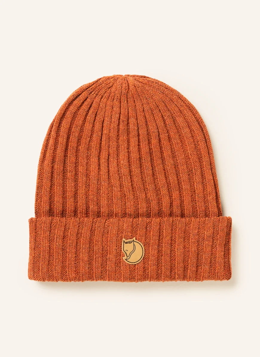 FJÄLLRÄVEN Mütze BRYON in dunkelorange