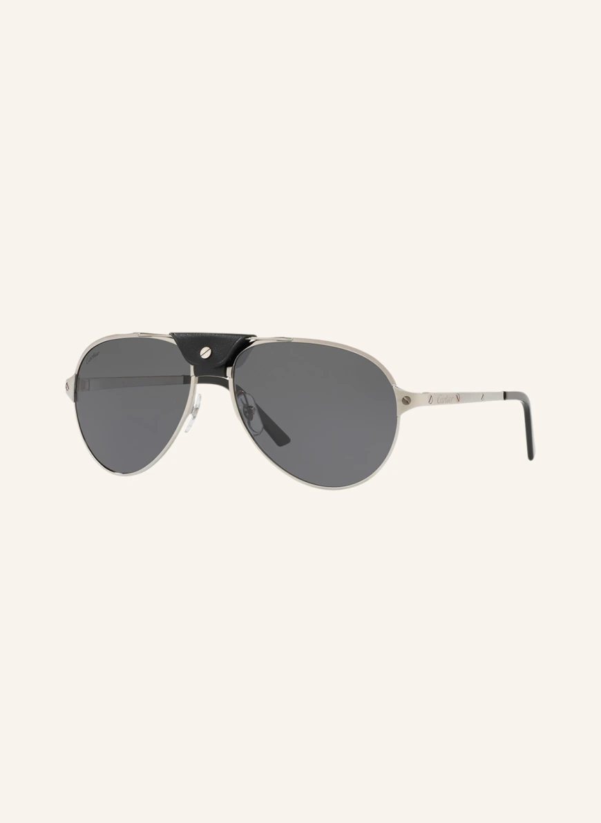 Cartier Sonnenbrille CT0034S in silber/ grau polarisiert