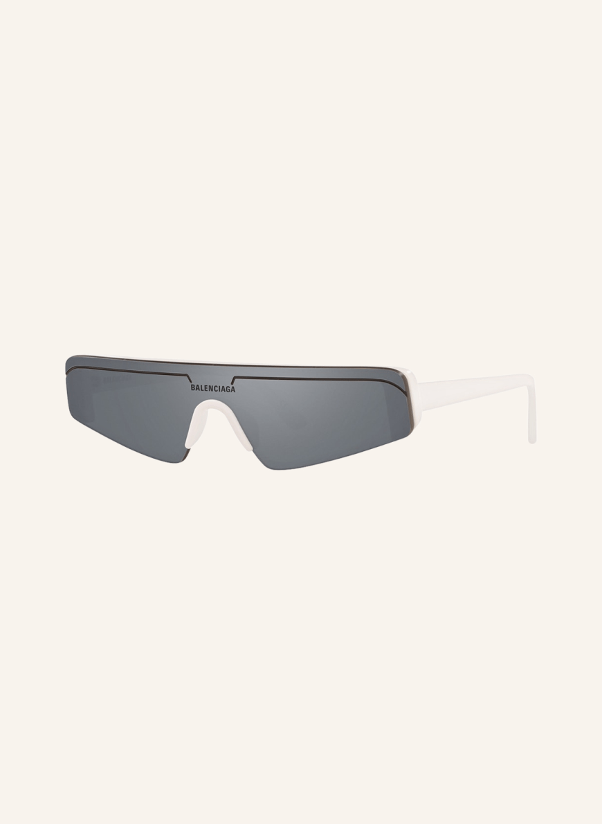 BALENCIAGA Sonnenbrille BB0003S in 4920v1 weiss/ grau verspiegelt