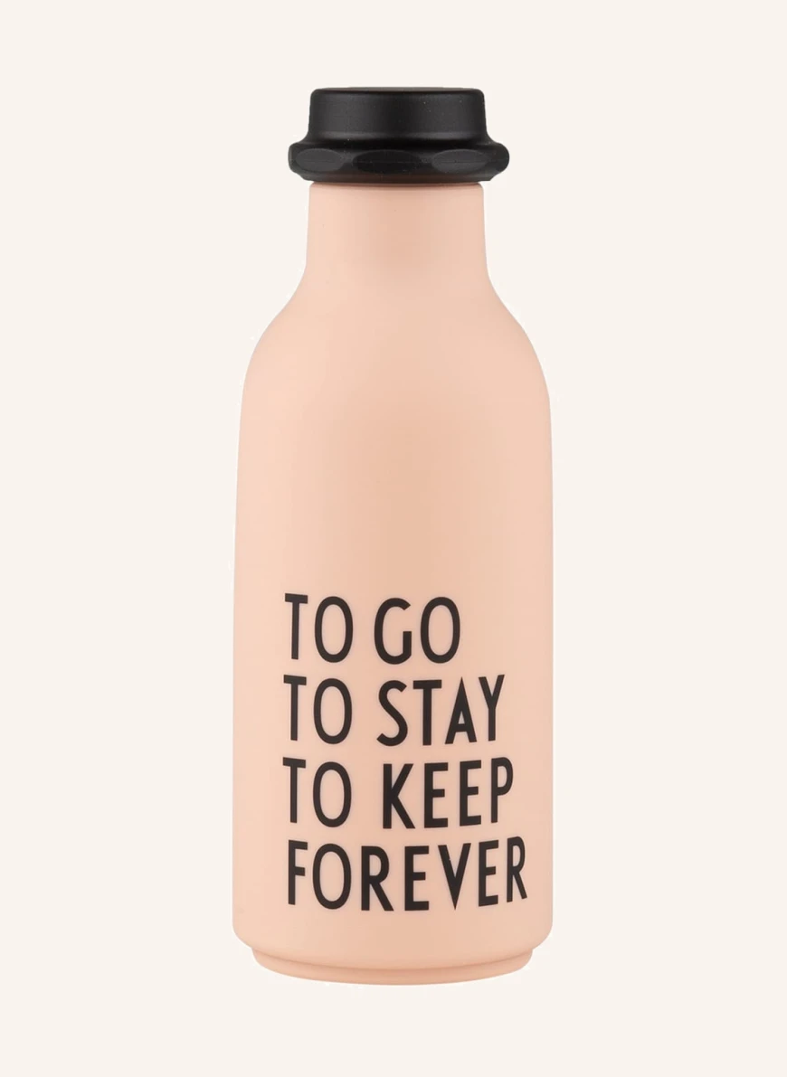 DESIGN LETTERS Trinkflasche TO GO in nude/ schwarz