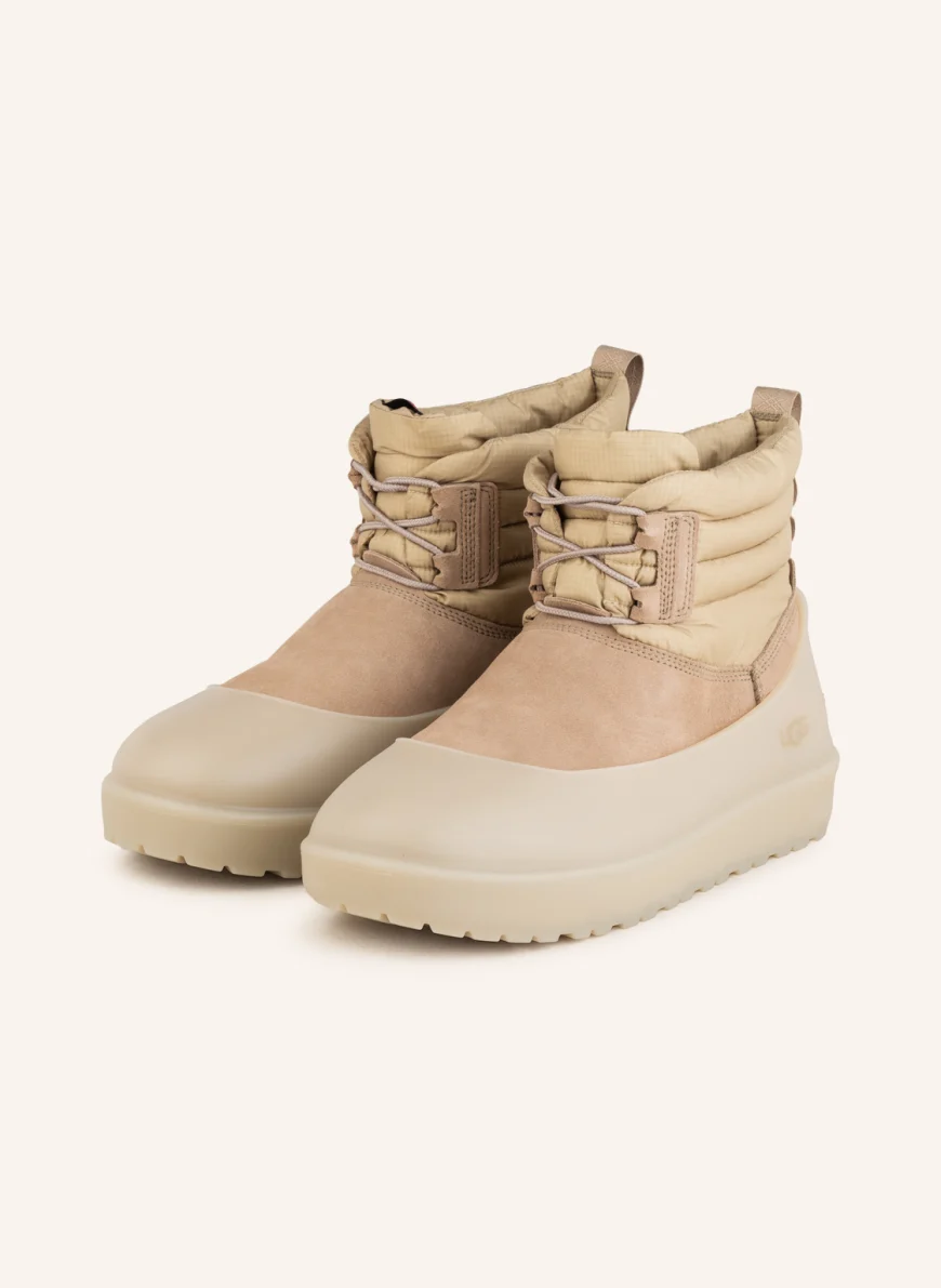 UGG Boots CLASSIC MINI LACE-UP WEATHER in beige