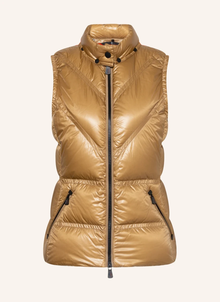 MONCLER GRENOBLE Daunenweste DAY-NAMIC in hellbraun