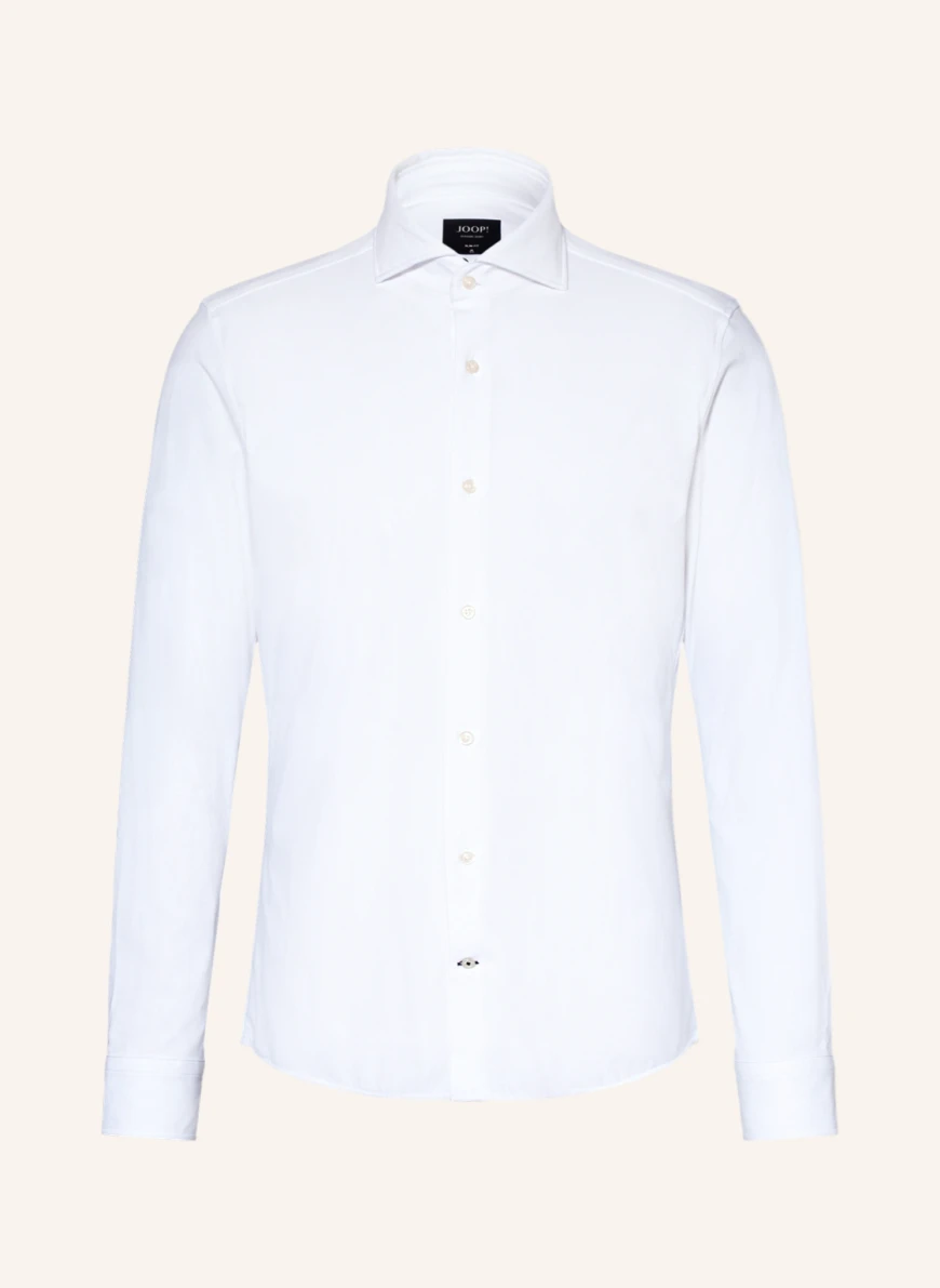 JOOP! Jerseyhemd Slim Fit in weiss