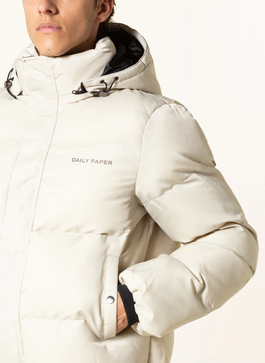 DAILY PAPER Steppjacke EPUFFA mit abnehmbarer Kapuze in beige SV9741