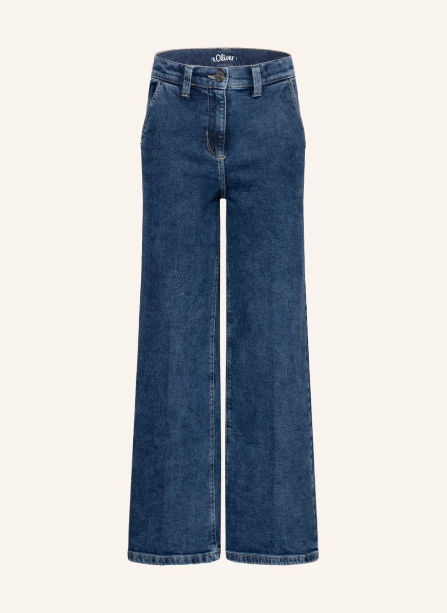 s.Oliver RED Jeans-Culotte Regular Fit in blau