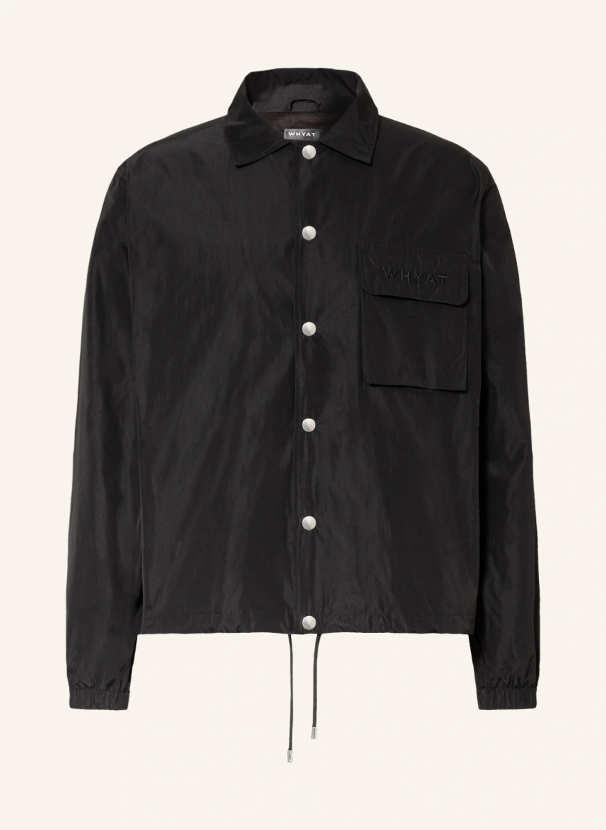 WHYAT Overjacket in schwarz