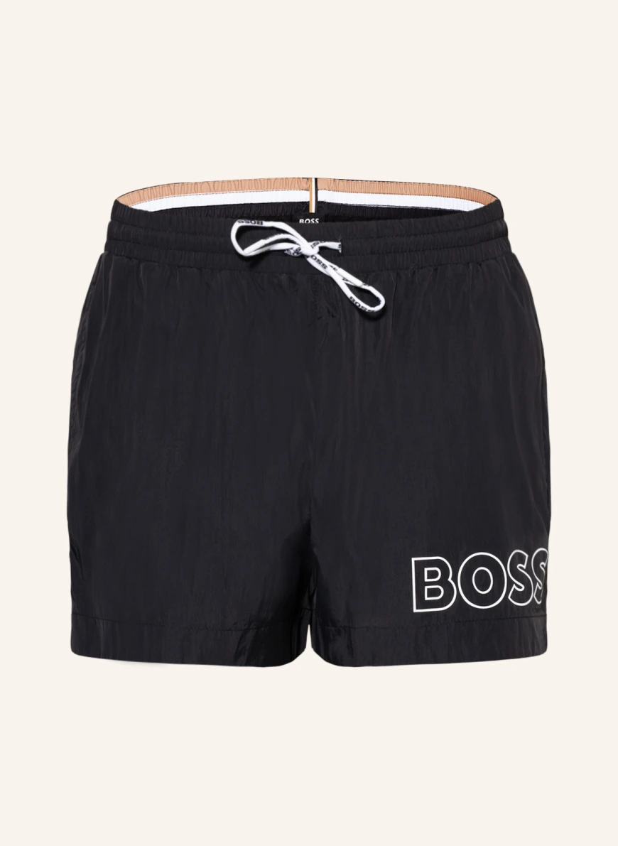 BOSS Badeshorts MOONEYE in schwarz
