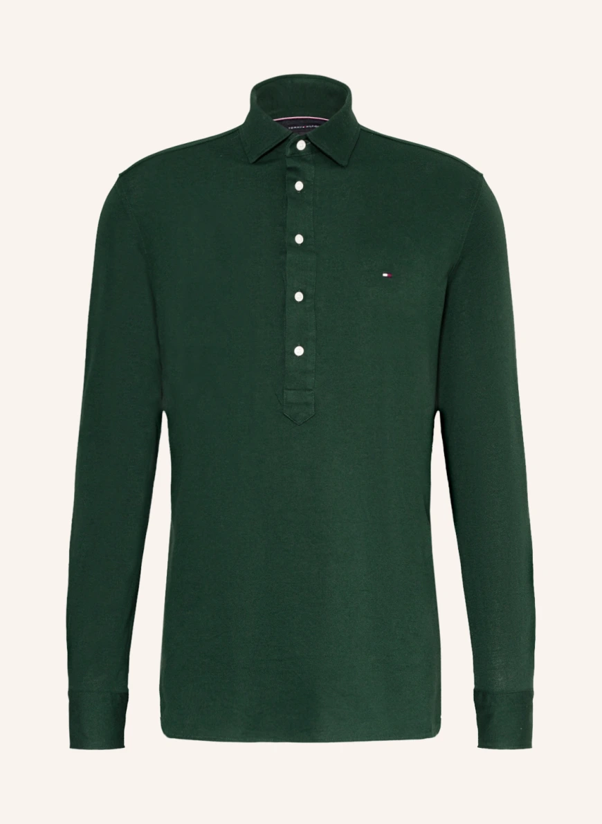 TOMMY HILFIGER Piqué-Poloshirt Regular Fit in dunkelgrün