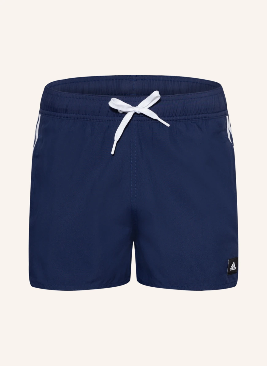 adidas Badeshorts 3-STREIFEN CLX in dunkelblau/ weiss